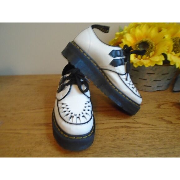 Dr. Martens SIDNEY LEATHER CREEPER PLATFORM SHOES size 10 - Picture 1 of 13